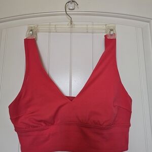 lululemon athletica Red V-Neck Sports Bralette
